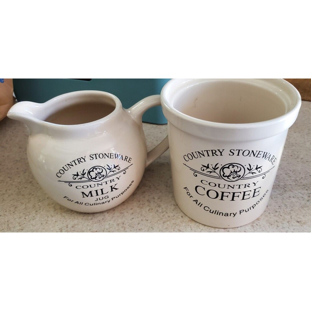 Country Stoneware Coffee & Milk Stoneware